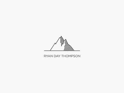 Ryan Day Thompson Photography Logo adventure identity logo mountain photography