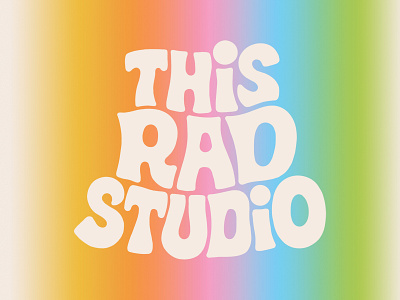 This Rad Studio Wordmark colors lettering typography