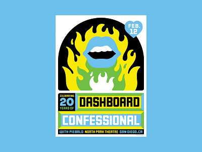 Dashboard Confessional gigposter indie love music