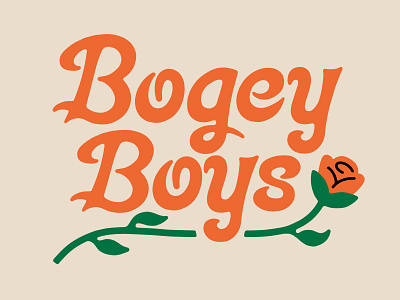 Bogey Boys Lettering golf lettering type