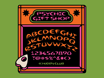 Psychic Gift Shop Font design font lettering type