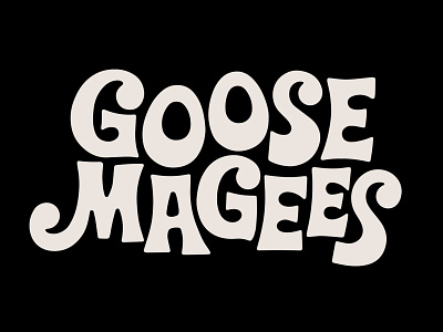 Goose Magees Vintage Mall Type design hand lettered lettering type