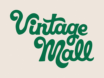 Goose Magees Vintage Mall Type hand lettering lettering type vintage