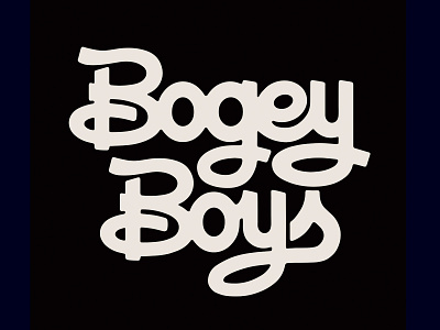 Bogey Boys Type design golf lettering type