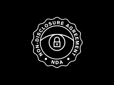 NDA seal - Inspired by Dribbble PRO badge :) artwork badge brand branding concept creative creatives design design asia design manila designer designmnl emblem graphic graphic design identity logo portfolio symbol