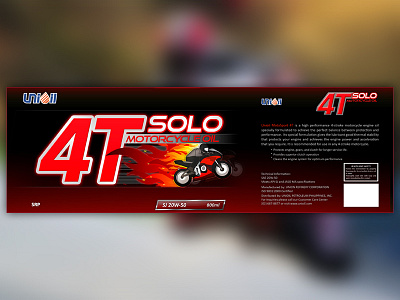 4T Solo Motorcycle Oil branding design identity logo portfolio product