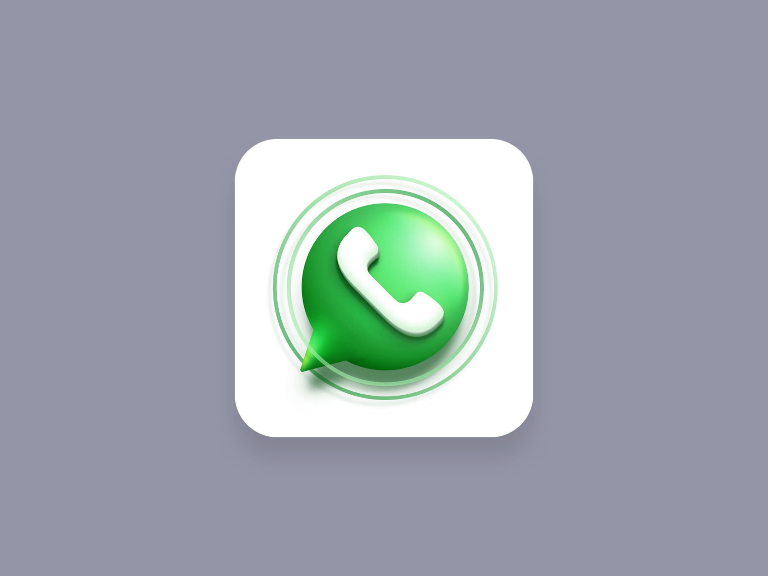 Whatsapp marketing icon (Big Sur style)