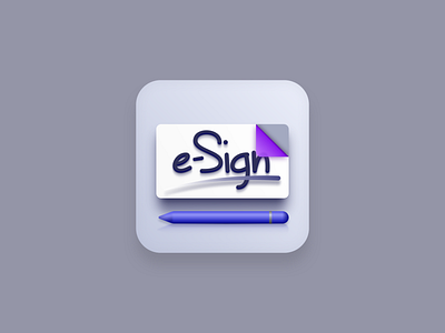 e-Sign icon (Big Sur style)