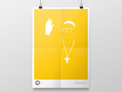 Pope Art : Simplicity art creatives design design that rock illustration manila papal visit philippines pope art pope francis poster print