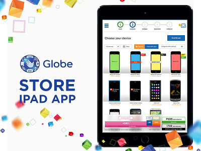 Globe Store iPad mini app apple application branding creatives design design that rock globe identity ios ipad app ipad mockup store