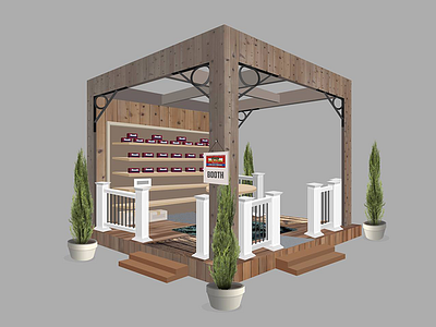 [WIP] 'American Heritage' booth design proposal for a food expo american heritage artwork booth creative design designmnl environment graphical design interior perspective photoshop portfolio wip