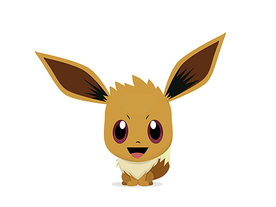 Eevee (Pokémon) - Bobblehead Style anime artwork character character design creative illustration photoshop pokemon pokemongo pop