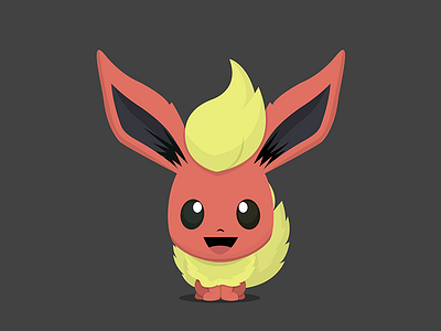 Flareon Pokemon Kawaii!! by sailizv.v by Sai Liz on Dribbble