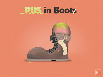 PUS In Boot(s) parody art artist artwork creatives design designer designmnl flat design illustration poster