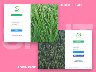 Anti-Pattern | Login/Register split layout cx design designmnl layout page ui usability user interface ux web web design website