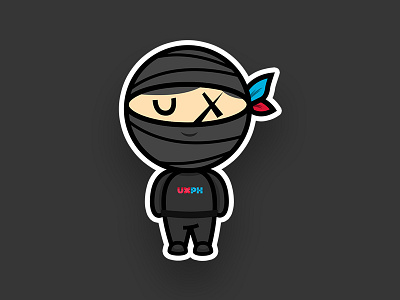 Xavier, the Official UXPH Persona brand branding cartoon character creatives design identity illustration logo ninja persona uxph