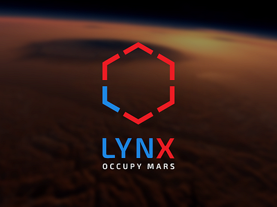 LYNX, Occupy Mars brand branding design elon musk identity logo mars nasa space space exploration space travel spacex