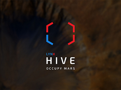 LYNX HIVE (sub-agency for colonization and survival on Mars) brand branding design elon musk identity logo mars nasa space space exploration space travel spacex