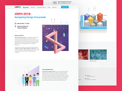UXPH 2018 conference website conference creatives design event illustration pixel poster responsive design ux uxph web design website