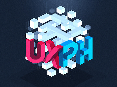 UXPH 2018 artwork conference creatives design event illustration pixel poster responsive design ux uxph web design website