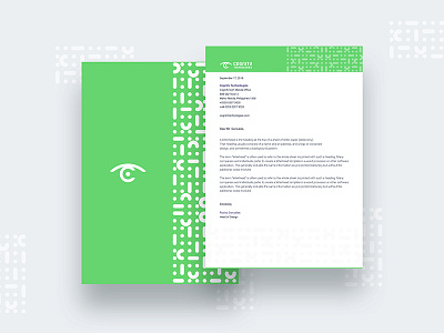 COGNITV TECH letterhead mockup brand branding creatives design designbyrock designmnl identity letterhead logo startup technology