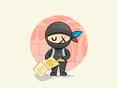 UXPH Sticker | Pizza is life character design conference creatives design event illustration pixel poster sticker toys ux uxph
