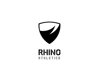 RHINO ATHLETICS logo design
