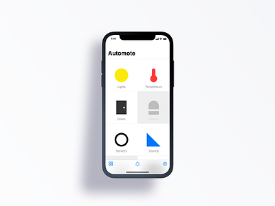 Mobile app concept for home automation