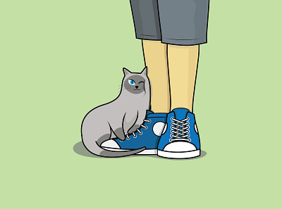 Cat LOVES Hooman (YOU) animal animal art animal illustration art artwork cat cats concept creative creatives design designmnl feline illustration illustration art illustration design pet pets portfolio vector