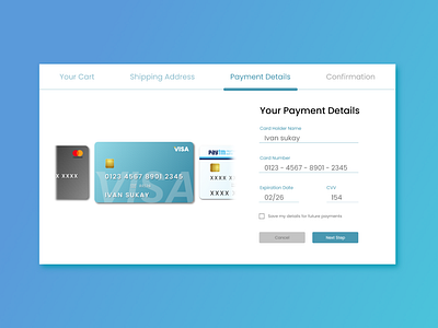 Credit Card Checkout #DailyUI #002