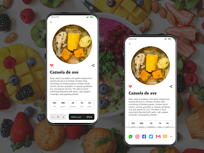 Social Share #DailyUI #010 adobe xd app design application dailyui design foodappsharing foodsharing mobileappsharing sharing sharingoption sharingoptiondesign social socialsharing ui