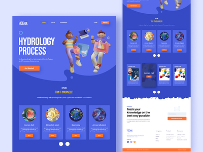 Kids Education Landing Page design education kids landing page learning ui ux