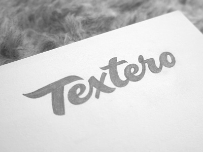 Textero 2 custom logo logotype sketch type typography