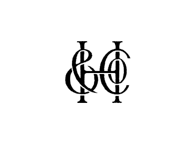 H&Co Sketch hand lettering hco logo logotype monogram