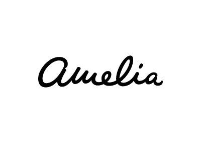 Amelia Logo logotype hand lettering logo calligraphy