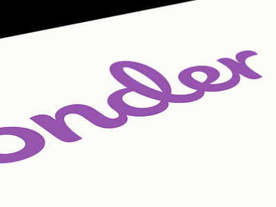 Purple sneak flowy lettering purple typography