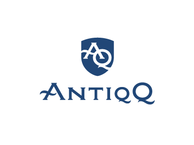 Antiqq concept blue custom lettering logo logotype sketch type typography