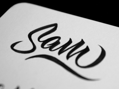 Sam Brush Lettering brush lettering tombow type typography