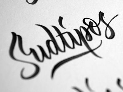 Sudtipos — More lettering brush lettering tombow type typography