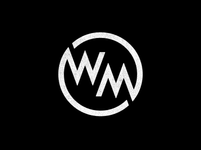 WM monogram ambigram