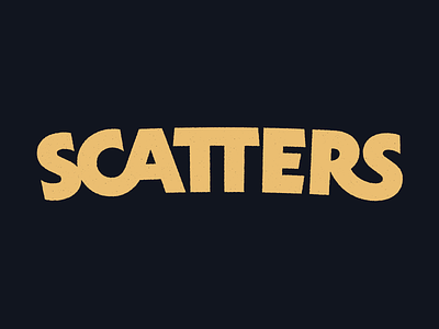 Scatters custom lettering logo logotype type typography