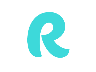 ARRRR custom lettering turquoise typography