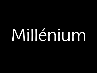 Millénium custom glyphs millenium millennium type type design typography