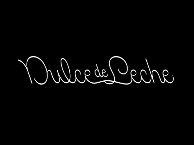 Dulce de Leche calligraphy cursive custom lettering logo logotype script spanish type typography