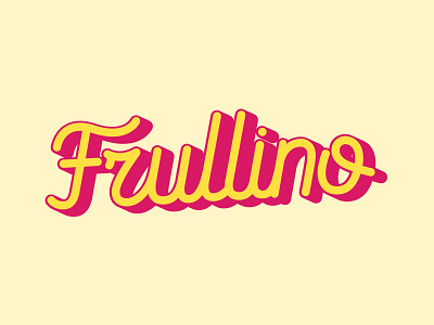 Frullino branding design identity lettering logo