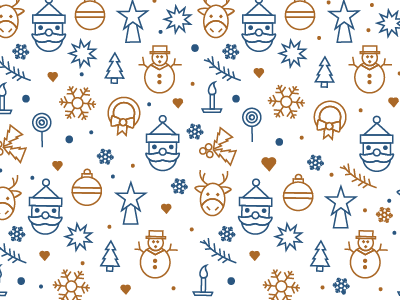 Christmas Pattern background christmas design flat gold graphic icon illustrator natale patter snow vector