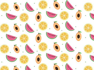 Pattern Design apricot cocomero design fruit graphic graphicdesign limon patterdesign summer watermelon