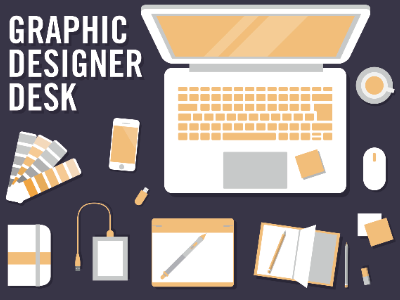 Graphic Designer Desk