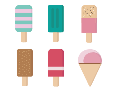 Ice creams adobe estate food gelato ghiacciolo icecreams icicle illustration illustrator sea summer vector