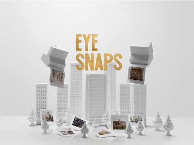 Eye Snaps header image high key paper papier mâché photography